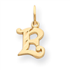 14k Initial E Charm
