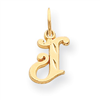 14k Initial J Charm