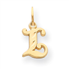 14k Initial L Charm