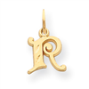 14k Initial R Charm
