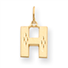 14k Initial H Charm