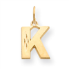 14k Initial K Charm