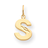 14k Initial S Charm