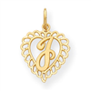 14k Initial J Charm