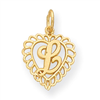 14k Initial L Charm