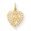 14k Initial R Charm