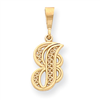 14k Initial J Charm