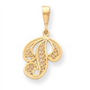 14k Initial P Charm