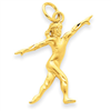14k Gymnast Charm