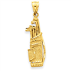 14k Golf Bag Charm