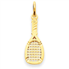 14k Tennis Racquet Charm