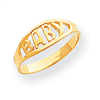 14k Polished Baby Ring