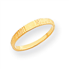 14k Polished & Ridged Baby Ring