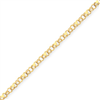 14k Double Link Heart Charm Bracelet