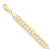 14k Double Link Charm Bracelet