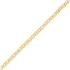 14k Solid Double Link Charm Bracelet