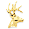 14k Lazer Cut Deer Charm