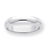 Platinum 4mm Half-Round Wedding Band ring