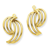 14k Polished Fancy Earring Jackets
