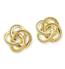 14k Polished & Twisted Fancy Earring Jackets