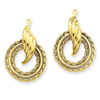 14k Polished Fancy Earring Jackets