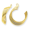 14k Polished Hoop Earring Jackets