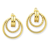 14k Polished & Twisted Fancy Earring Jackets