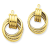 14k Polished Fancy Earring Jackets