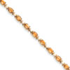 14k Citrine Diamond bracelet