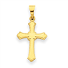 14k Budded Cross Charm