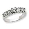 14k White Gold A Diamond engagement ring