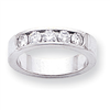 14k White Gold A Diamond channel band