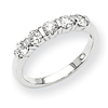 14k White Gold A Diamond anniversary band