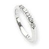 14k White Gold A Diamond anniversary band