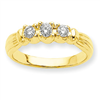 14k A Diamond three stone ring