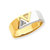 14k Two-tone AAA Diamond men