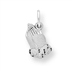 10k White Gold PRAYING HANDS CHARM