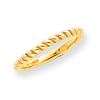 14k Polished Twisted Band ring