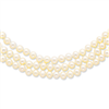 14k 6-6.5mm 3 Strand Cultured Pearl Necklace