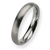 Titanium 4mm Brushed Comfort Fit Wedding Band ring