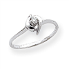 14k White Gold A Diamond ring