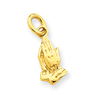 14k Praying Hands Charm