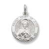 Sterling Silver Sacred Heart of Jesus Medal