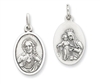 Sterling Silver Sacred Heart of Jesus Medal