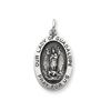 Sterling Silver Our Lady of Guadalpue Medal