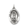 Sterling Silver Our Lady of Guadalpue Medal