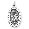 Sterling Silver St.Christopher Medal