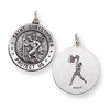Sterling Silver St. Christopher Basketball Medal