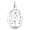 Sterling Silver Saint Florian Medal