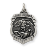 Sterling Silver St. Michael Badge Medal